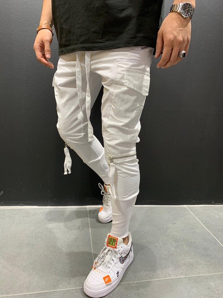 Pantalon de survêtement pour homme, tenue Patchwork, à la , décontracté