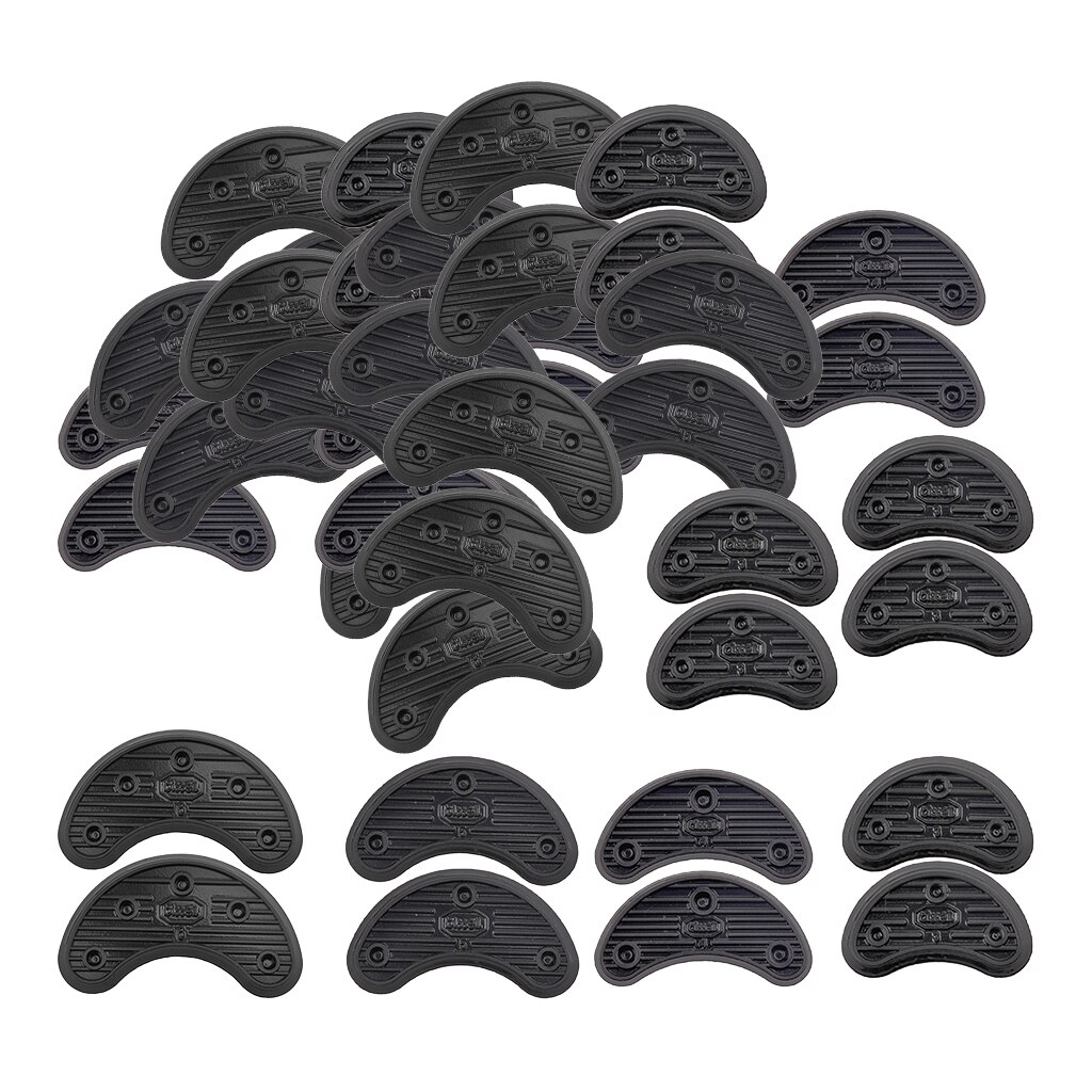 40x Black Rubber Shoe Heel Tips Sole Repair Shoes Repair Wear-resisting