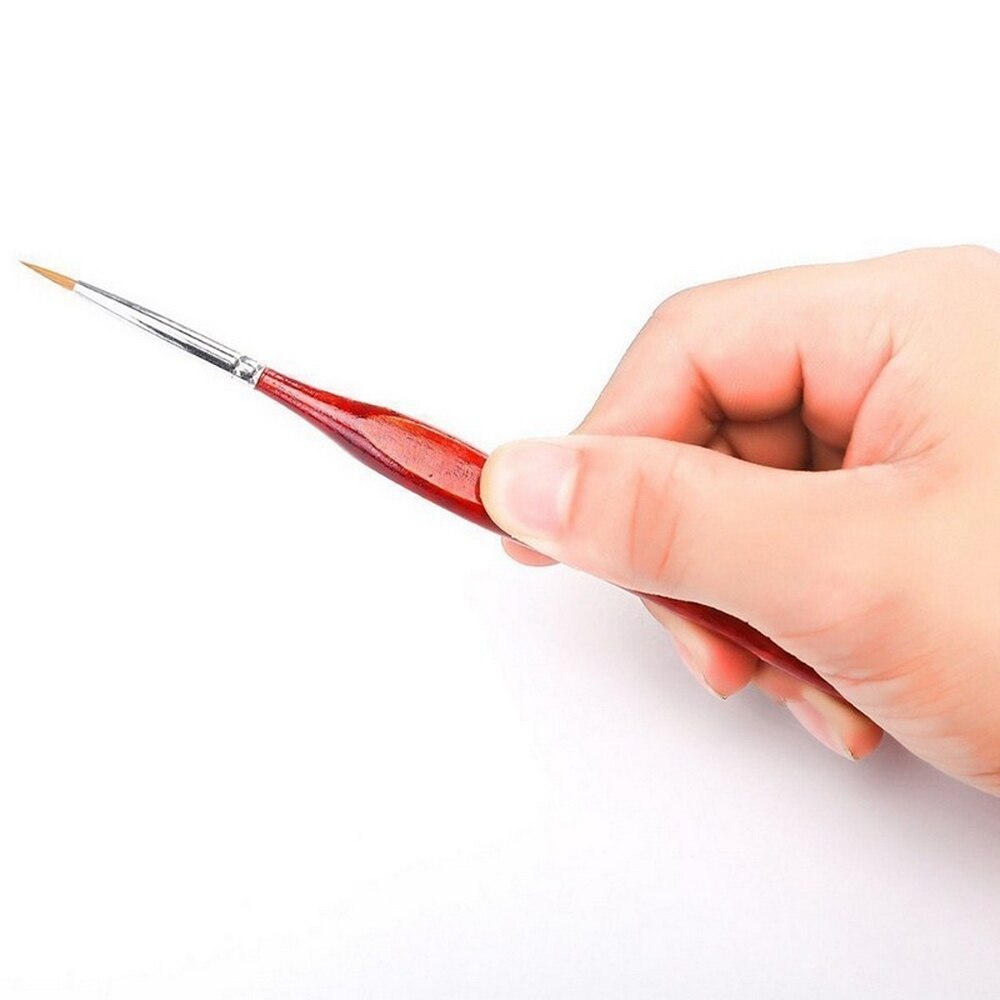 6PCS Painting Brush Artist Art Model Maker Brush Art Supplies Round Head Miniature Brush Set of Different Shapes