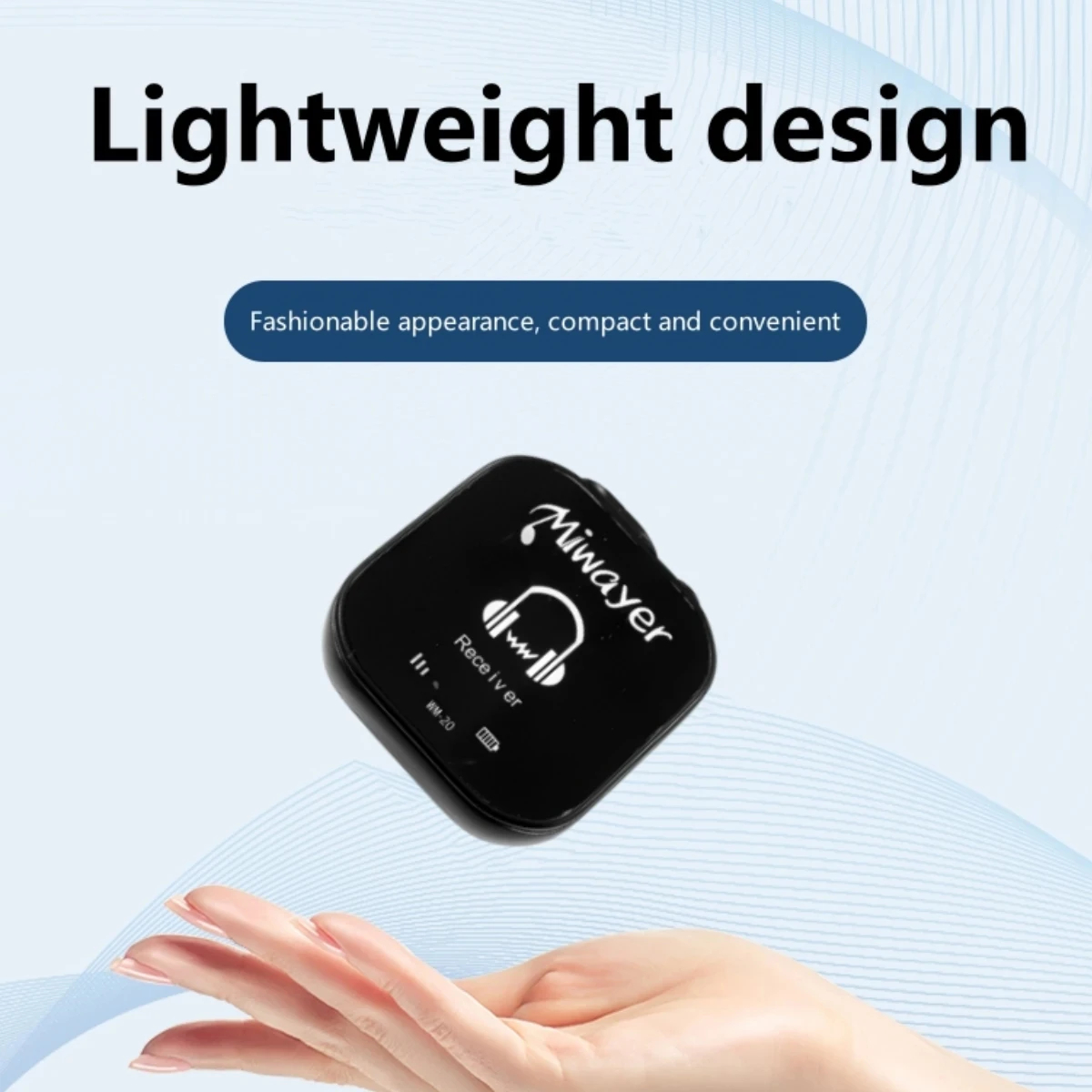 Miwayer 5.8G Draadloos in-ear monitorsysteem Zenderontvangersysteem IEM-systeem met zenderontvanger Automatisch koppelen