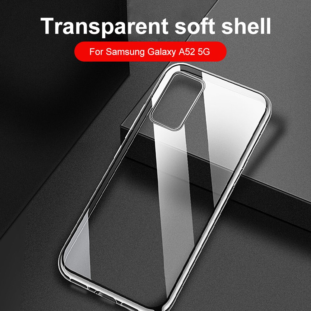 Transparent Étui En Silicone pour Samsung Galaxy A52S 5G A53 Cas Clair Housse de protection en TPU pour Samsung 52 S a52 s M52 A33 A53 A73 Cas