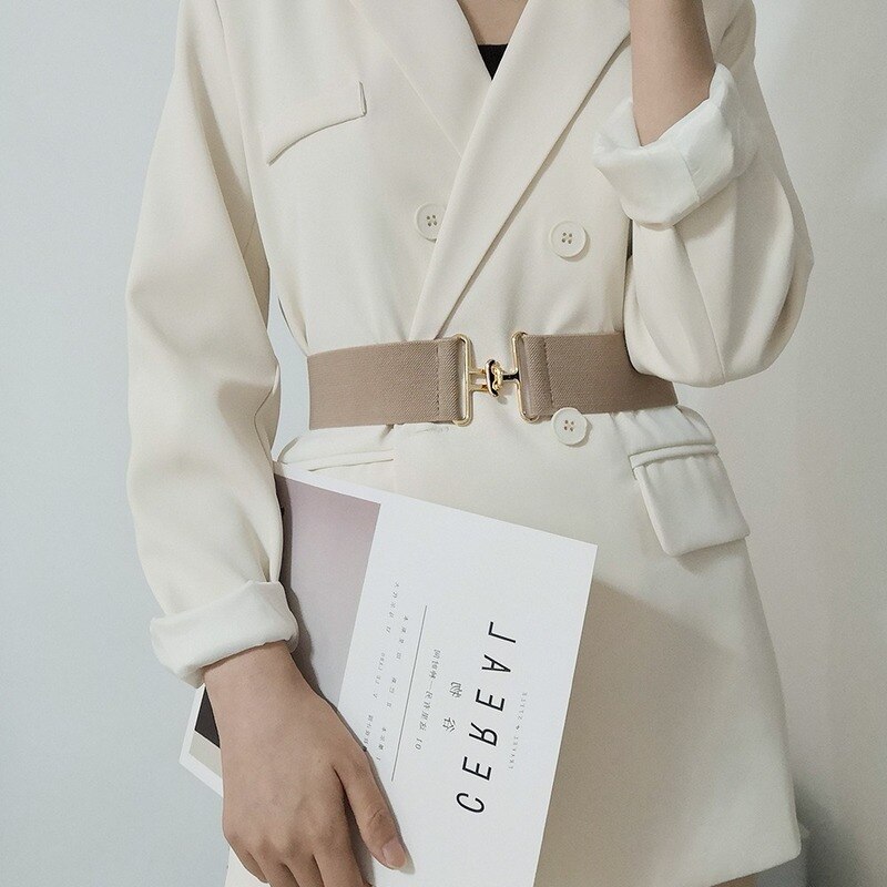 Female Strap Elastic Belt Belts for Women Suit Dress Accessories Belts Waist Tight Girl Sweater Wide Straps