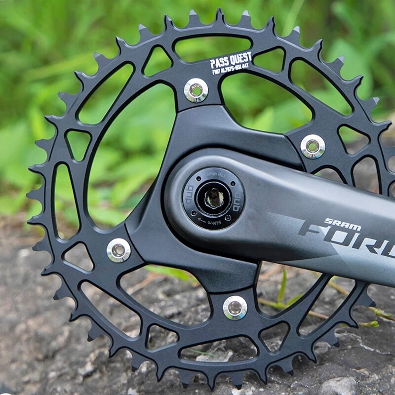 Pass Quest F107BCD Kettingblad 36-52T Ronde/Oval Black Crank Voor Sram Force Crank 12 Speed Axs kettingblad Smalle Brede Kettingblad