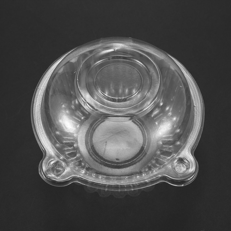50 X Enkele Plastic Clear Cupcake Houder/Cake Container Dome Muffin Carrier