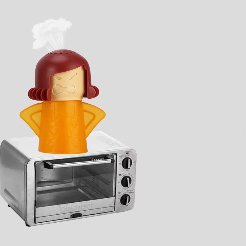 Pp Plastic Milieubescherming Cartoon Angry Mom Magnetron Schoonmaken Tool Magnetron Om Geur