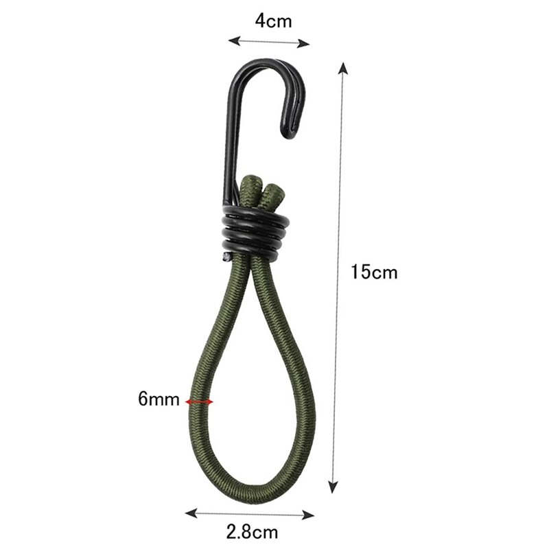 12 stück stretch-seil-zeltplanenteile mit doppelhaken für zelte, camping, outdoor-aktivitäten, robustes gummiseil für camping, wohnwagen und gepäck