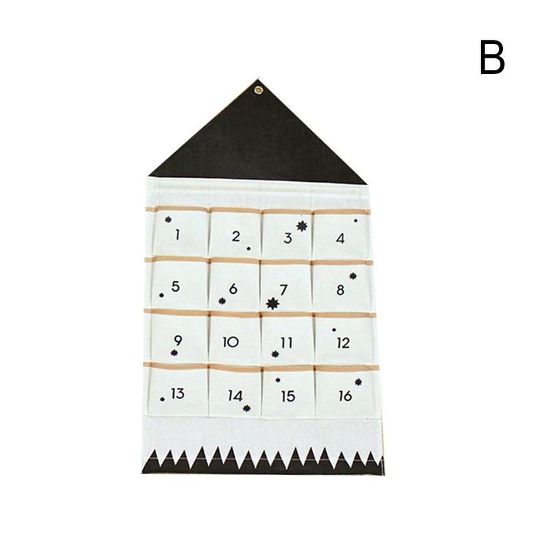 spot canvas hanging children's room 24 pockets debris sorting bag wall hanging storage bag key hanging bag: B