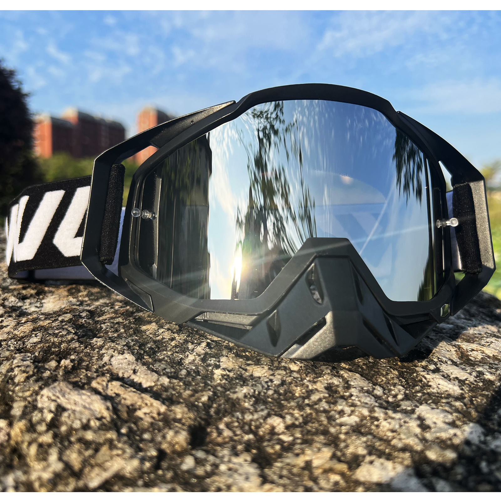 WJL Motocross-Brille, Motorrad-Sonnenbrille, Herren, MTB, ATV, Maske, winddichter Schutz, Skifahren, Radfahren, Rennen, Offroad-Brille