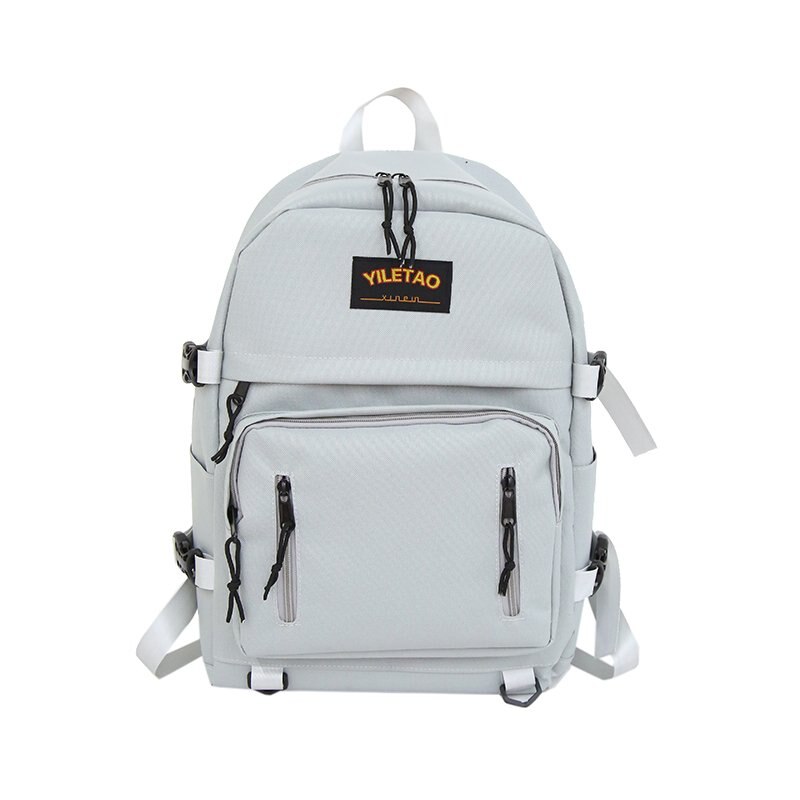 Big Capacity School Bags for Teenage Girls Boys Casual College School Backpack Men Women Bookbags Teen Campus Bagpack Nylon: Gray