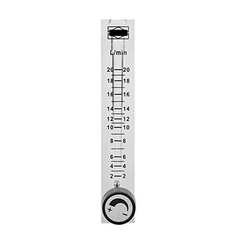 Flowmeter, LZQ-7 Flowmeter 2-20LPM Flowmeter Met Regelklep Voor Zuurstof Lucht Gas