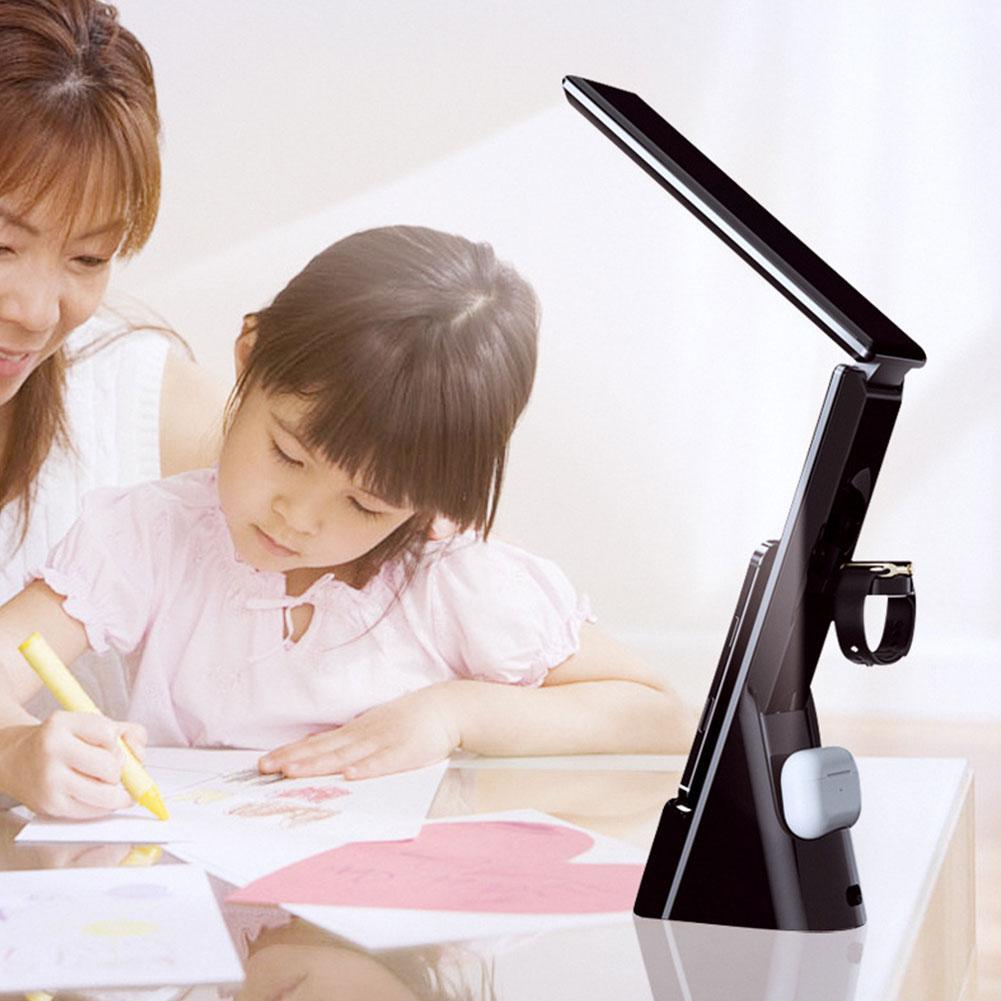 Iphone 15W Wireless Charger Led Desk Lamp for Apple Watch Airpods Fast Charging Multi-Function Watch Charging Stand