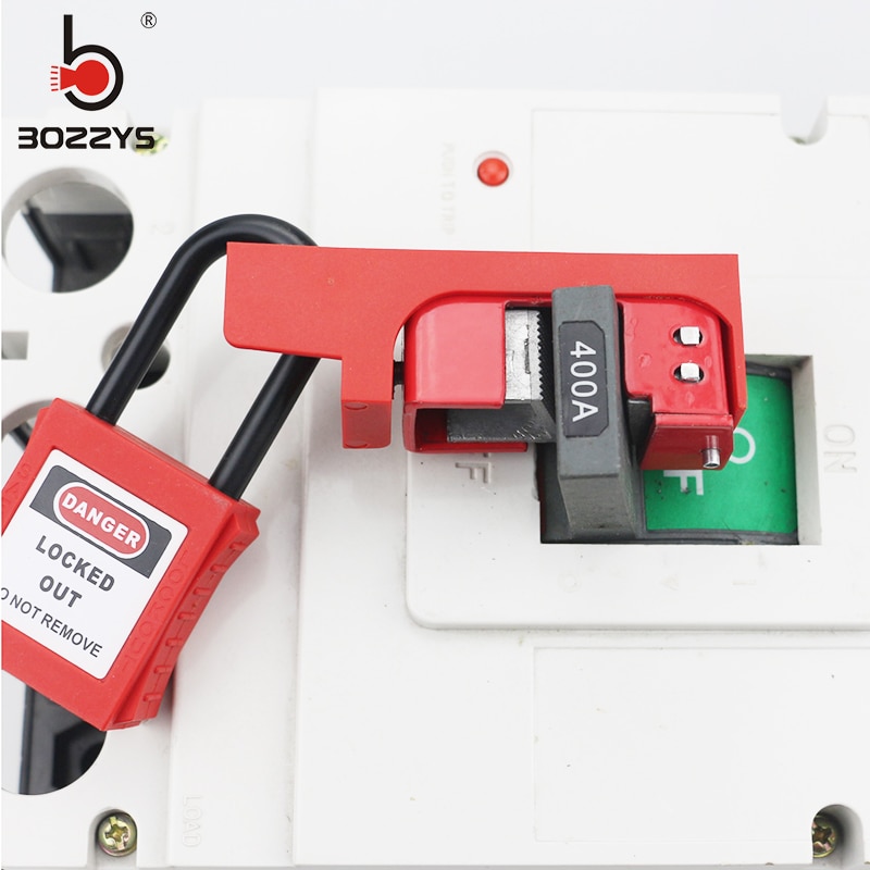 Large double circuit breaker lock Electrical safety lock switch Electric locking device Circuit breaker lock hanging sign BD-D18