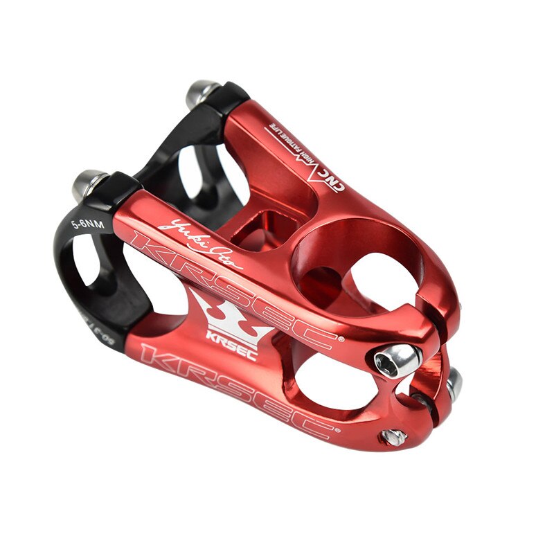 Fiets Korte Steel Verstelbare Fiets Stuurpen Mtb Aluminium Korte Stuurpen Riser Fixed Bike Bar Stem: red black