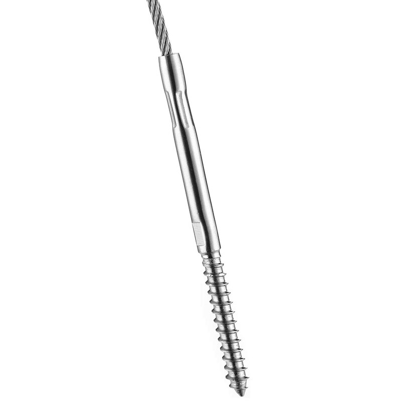 Gesenk Verzögerung Schrauben Verknüpfungen & Rechts für 1/8 Zoll Kabel Geländer, 316 Edelstahl Treppen Deck Geländer Holz Post Baluster System 30 P