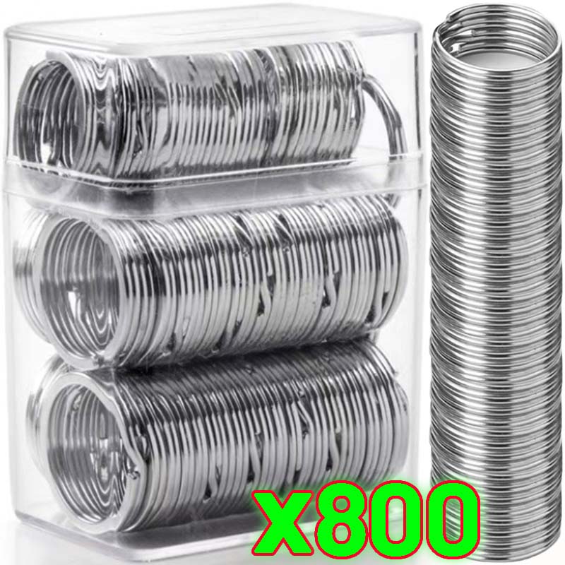 Stainless Steel Key Rings Round Flat Line Split Rings Car Keyrings Jewelry Making Metal Keychains Circle DIY Findings