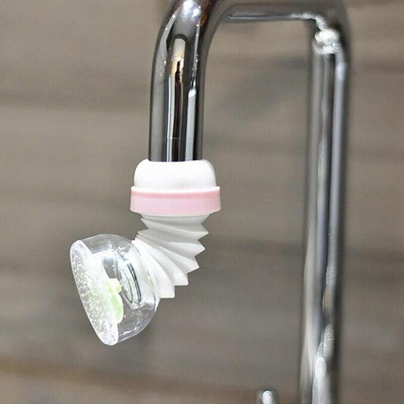 Verstelbare Water Saving Tap Swivel Kraan Spuit Water Tap Filter Hoofd Keuken Accessoire (Roze)