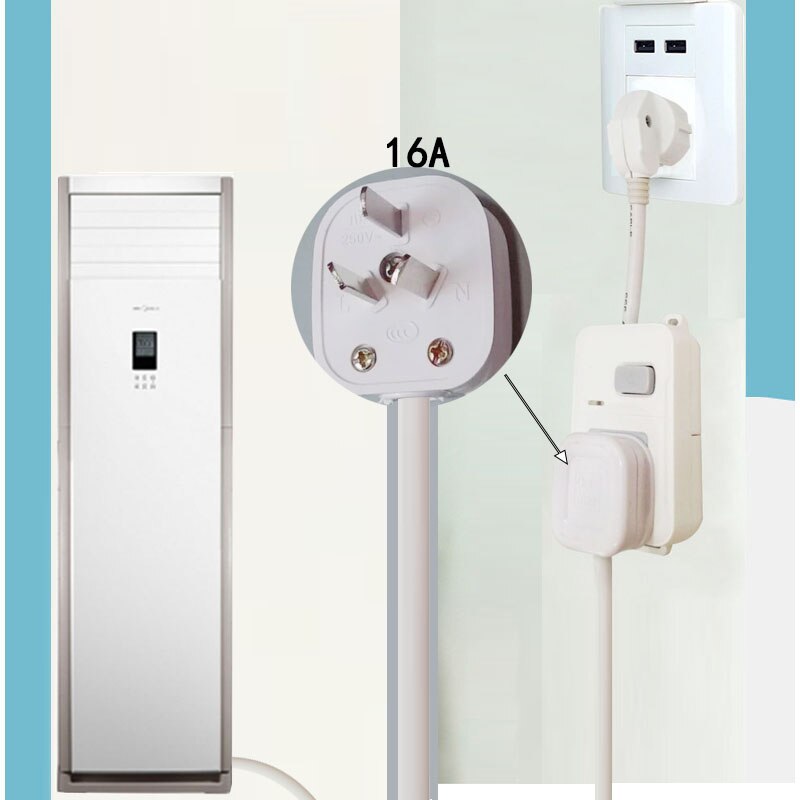 3Pin UK Plug naar 16A AU Socket Power Adapter Socket Voor High-power Huishoudapparatuur Voor Airconditioning Speciale socket Power Strip