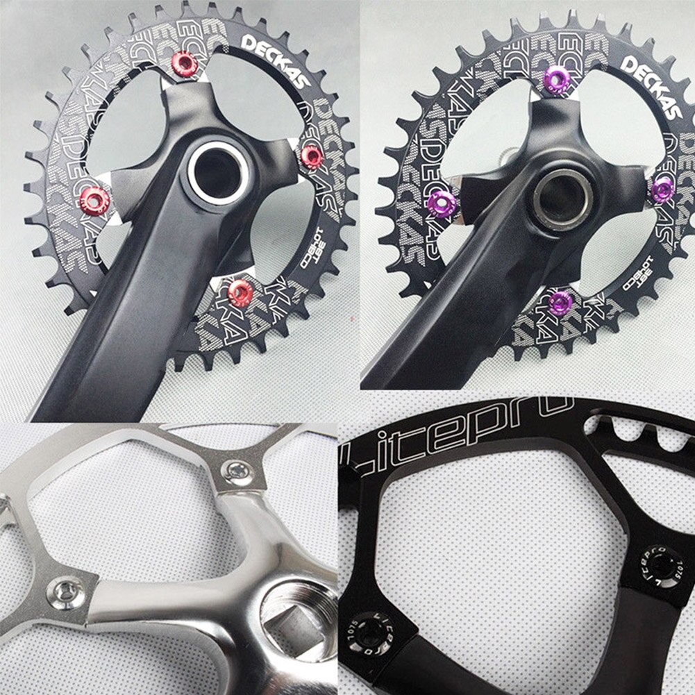 5 Stks/set Fiets Crank Chain Wheel Bolt 8 Kleuren 7075 Aluminium Mtb Kettingblad Bouten Enkele Kettingwiel Bouten