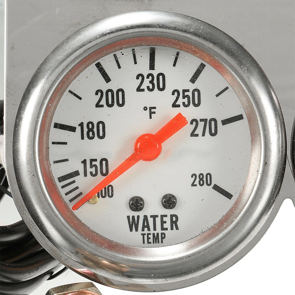 2 Inch 52Mm Chrome Auto Triple Gauge Set Volt Meter Water Temp Oliedruk 3 In 1 Auto Meter