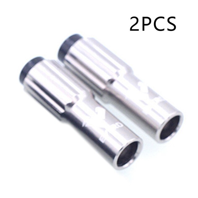 2pcs Bike Gear Cable Adjuster Ferrules Inline Gear Derailleur Length Screw Barrel MTB Bicycle Aluminum Alloy CNC Regulators: Titanium