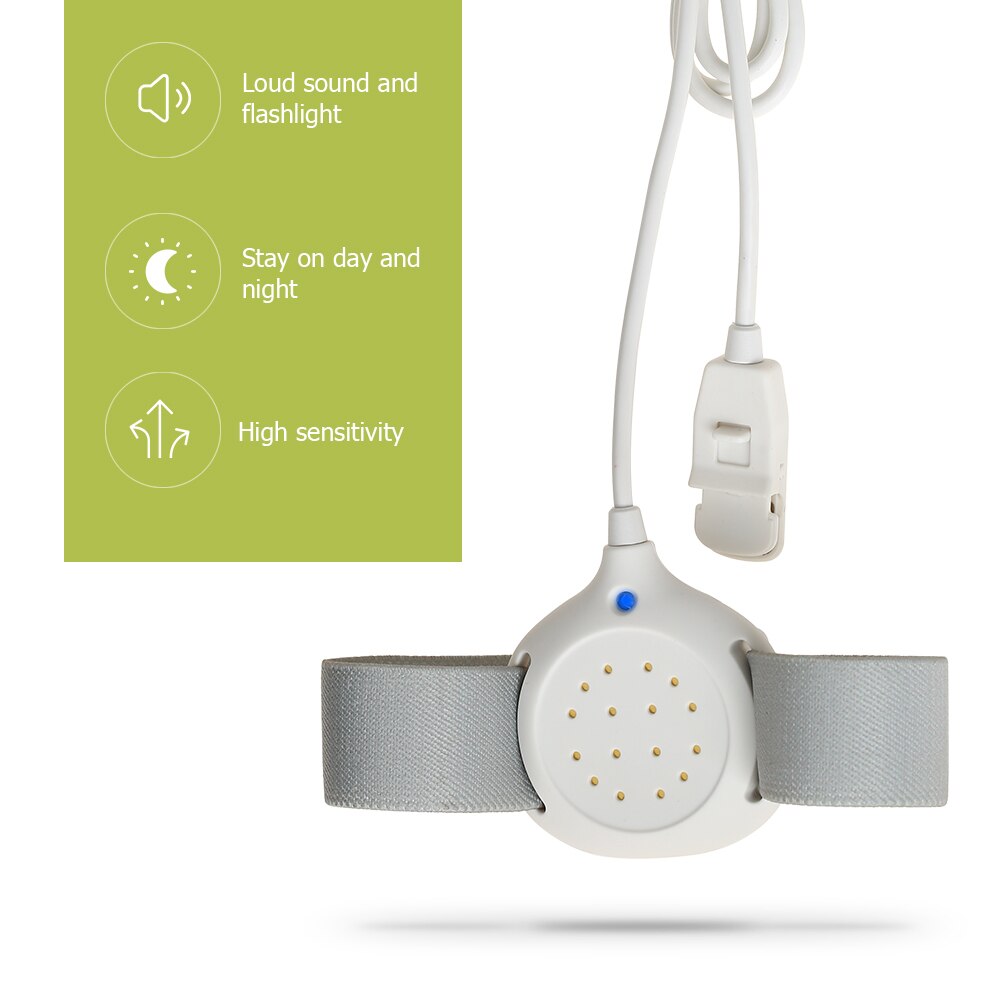 Praktisk arm slid sengevædningsalarm voksen baby sensor enuresis alarm sengevædningsalarm