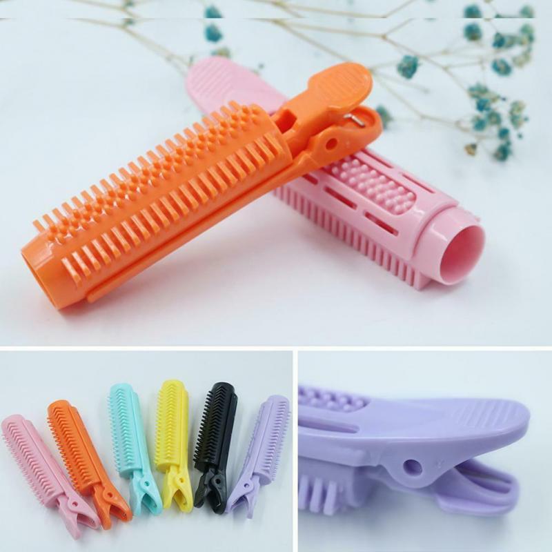 2 kpl hiusjuuren volyymiklipsi luonnollinen pörröinen kevyt hiusjuuriklipsi muovinen hiuskiharrin kierre hiusten muotoilu diy hiusrullatyökalu