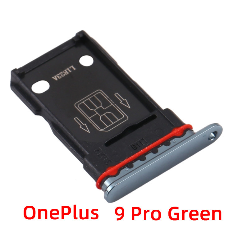 Sim Tray Voor Oneplus 9 Pro Sim Card Tray Vervangende Onderdelen Sim Card Slot Houder Oneplus 9, 9R Sim Card Slot: 9 Pro Green