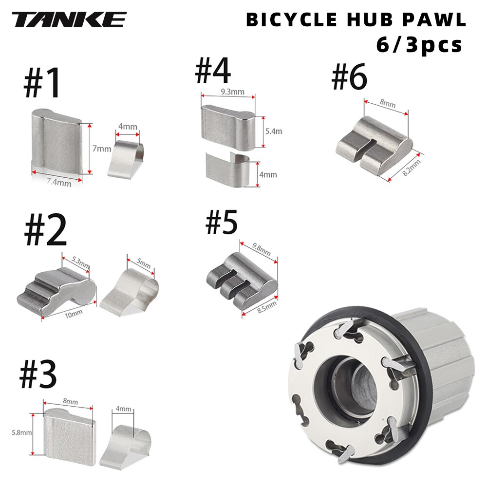 Bicycle Freehub 6 Pawl 3 pawls bike hub pawls Universal Spring Claw Accessories Stainless Steel Cassette hubs MTB road cycling P