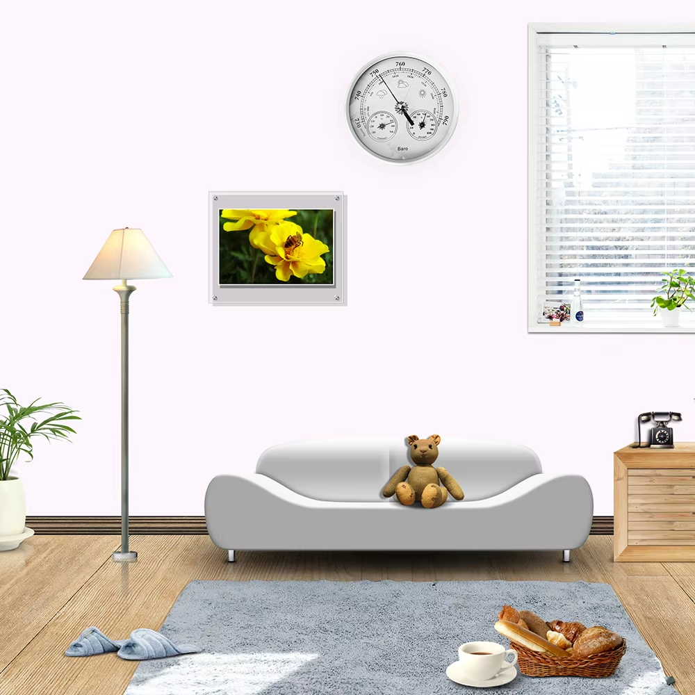 Analog Wall Barometer Thermometer Hygrometer Temperature Humidity Monitor Air Atmospheric Pressure Meter for Home use
