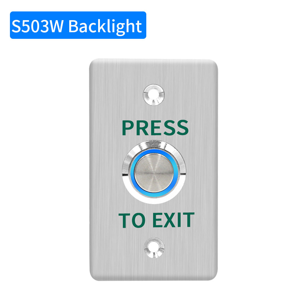 Waterproof Door Push Exit Button Gate Release Switch Opener COM NC NO LED Backlight For Door Access Control System Entry Outdoor: MULTI