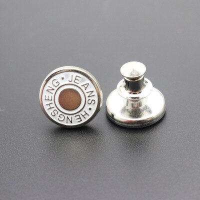 Snap Fastener Metal Pants Buttons for Clothing Jeans Perfect Fit Adjust pin Button self Increase Reduce Waist 17mm Free Sewing: G