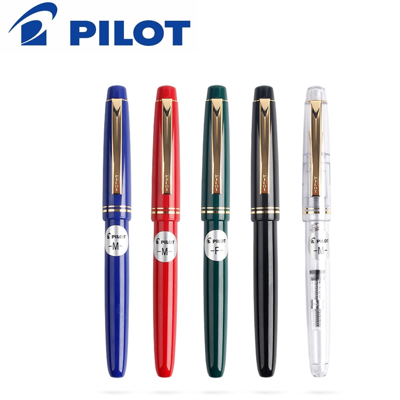 PILOT 78G Pen FP-78G Student Writing Ink Pen Transparent Fine EF / F/M Tip Wannian Gold Ink Pen Writing Painting Tools