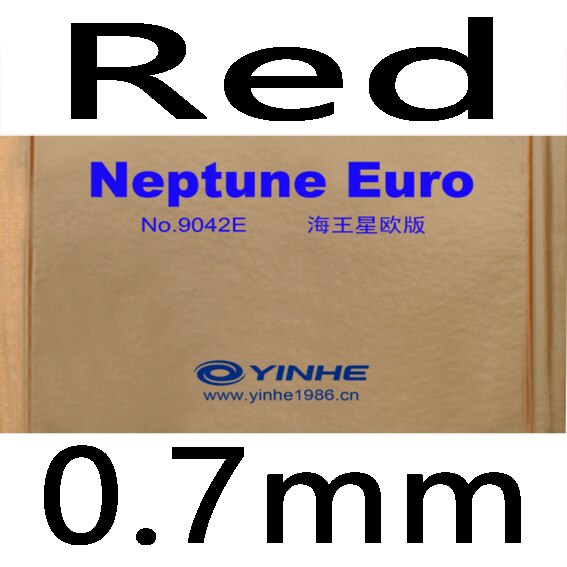 Galaxy Yinhe Neptunus Euro Rubber Zonder Spons Ox Bovenvel/Rubber Met Spons: red 0.7mm