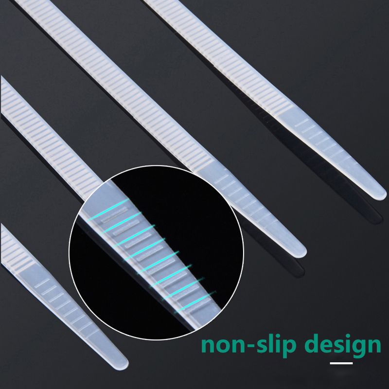 Zelfsluitende nylon binding band 4*200mm grote binding band plastic sluiting retainer binding band wit/ zwart 5*250 8*300 kabelbinder