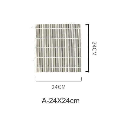 Sushi rullende rulle bambus diy sushi mat onigiri ris rulle hånd maker sushi værktøjer køkken japansk mad beto tilbehør: A -24 x 24cm