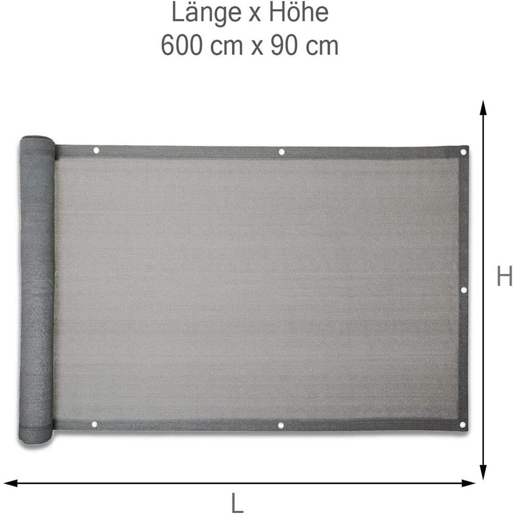 Non-transparent Home Balcony Privacy Screen Fiberglass Weather-resistant Screen DIY Decorative Film