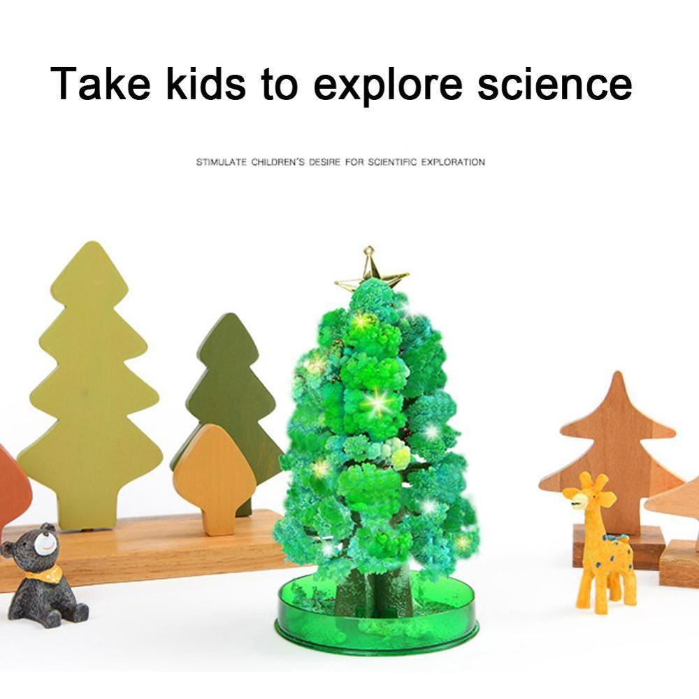 Mini decoraciones para árboles de Navidad con flores mágicas, árbol mágico en flor, juguete para niños, de Navidad