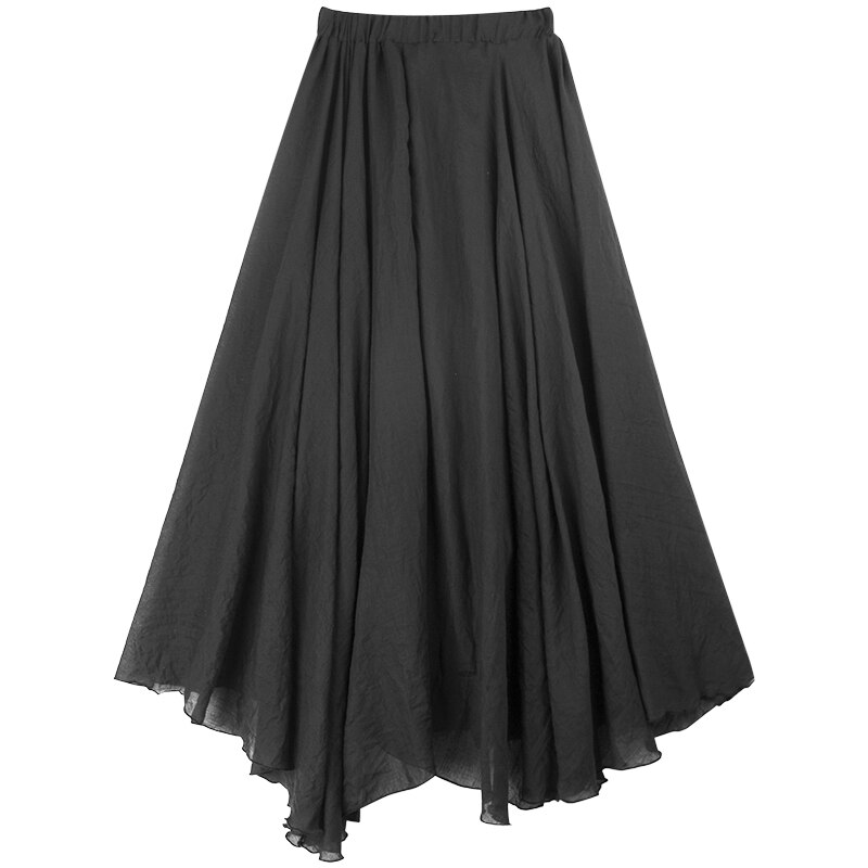 Pantalones de falda larga informales para hombre, ropa de calle Punk gótica, harén, ropa para amantes, color negro oscuro, japonés, novedad de verano de