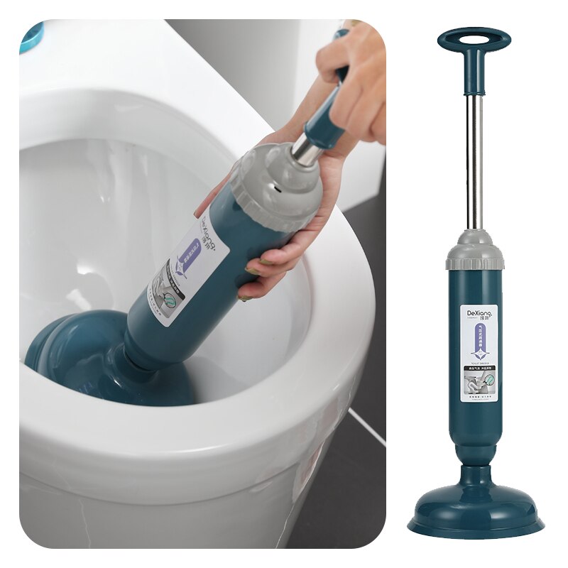 Desatascador de inodoro, Desatascador con ventosa, Desatascador, productos de baño, DF50XP: Blue