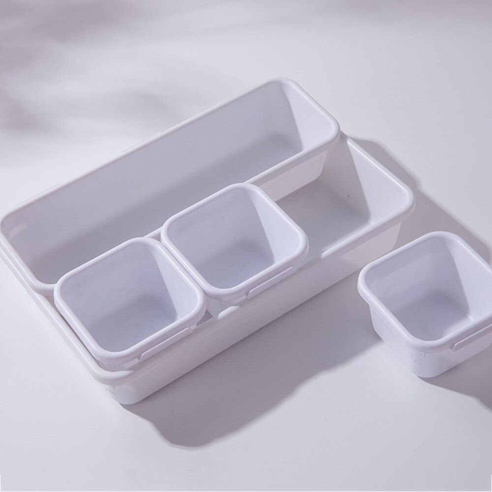 8-Piece Set Drawer Style Storage Box Tray Separate Free Combination Multi-Purpose DIY Home Office Small Object Storage Case