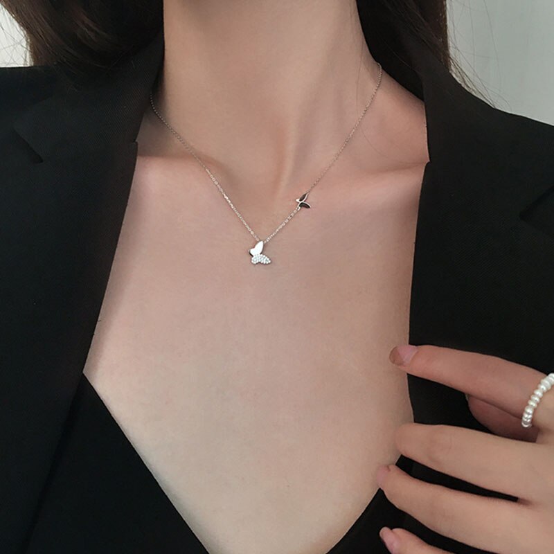 Trendy Rhinestone Star Ketting Vrouwen Kwastje Zirconia Sleutelbeen Ketting Hanger Kettingen Bruiloft Verjaardag Sieraden: 6