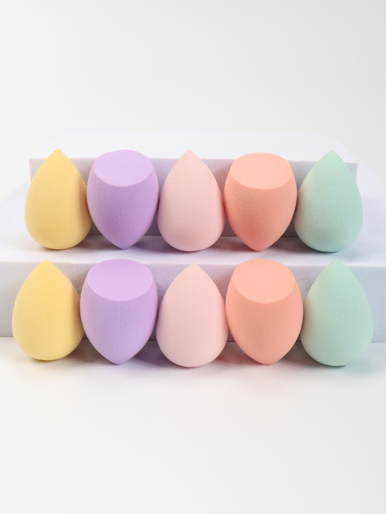 Mini esponja de maquillaje en polvo, esponja de belleza para corrector, base líquida, cosmética facial, 10: Rosa