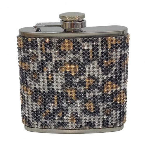 Alcohol Flask Effective Liquor Flask Eco-friendly Small Useful Travel Bottle Alcohol Hip Flask:  Leopard Golden