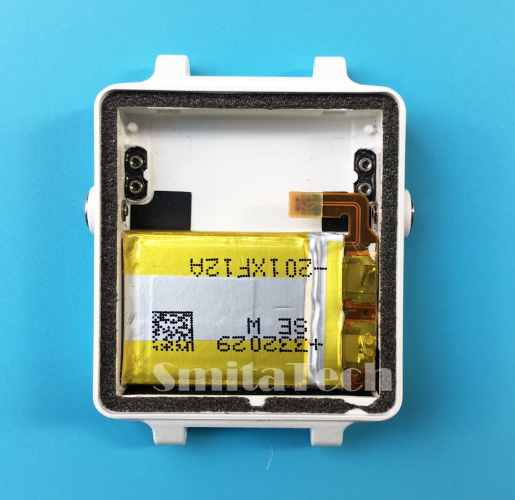 GPS Smart watch for Garmin Vivoactive LCD display with touch Screen, back cover shell with battery,Double-sided tape repair part: white cover battery