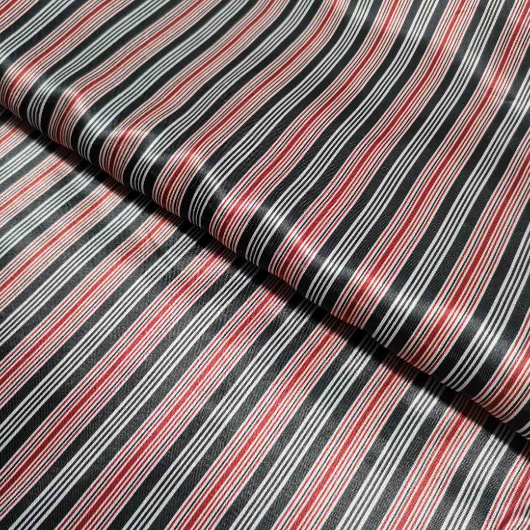 Bånd stribe blankt stof trykt charmeuse stof polyester tilda håndværk tørklæde materiale satin stoffer: B