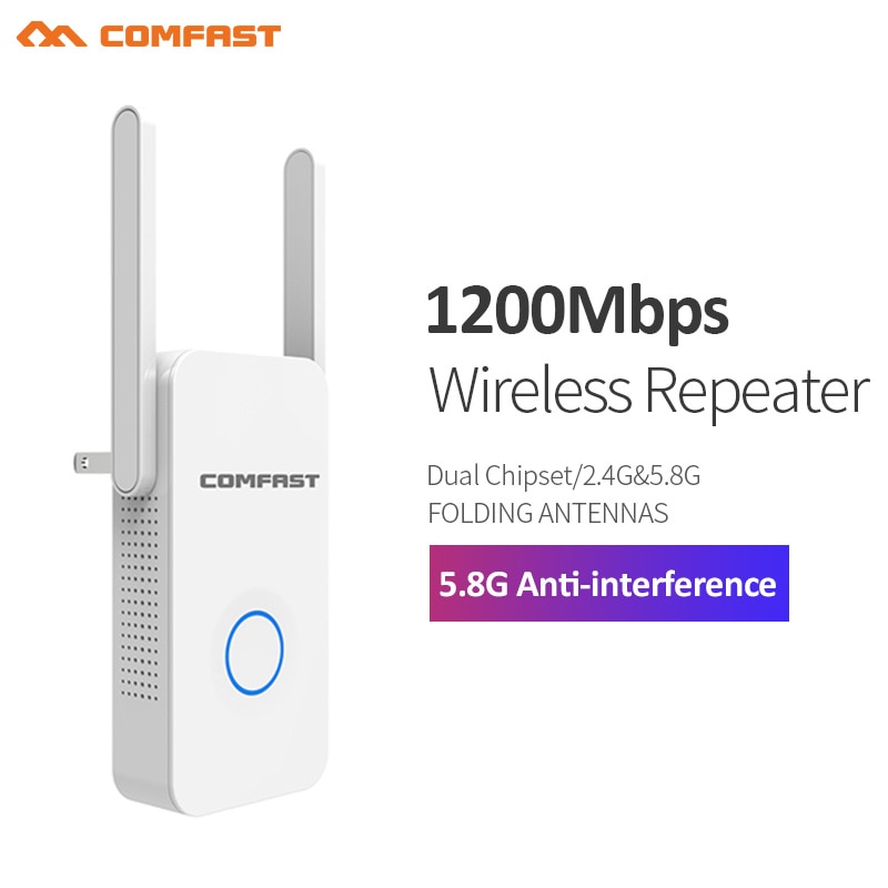 COMFAST Drahtlose Wifi Verstärker 1200Mbps 802,11 ac Netzwerk Wifi Verlängerung Signal Verstärker Signal Booster Repetidor CF-WR752AC