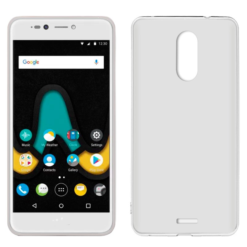Wiko U Pulse Lite, coque en silicone, souple, ultra-mince, ajustement parfait, couleur transparente