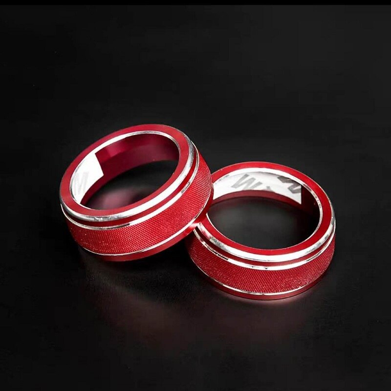 For Toyota RAV4 Car AC Climate Control Knob Trim Button Cover Auto Accessories 2Pcs Car AC Control Knob Cover: red / 1 pcs