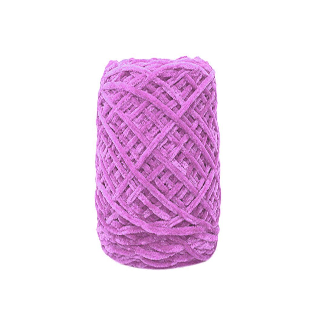 100g or velours itinérant écharpe tricoté à la main laine fil épaisseur chapeau ménage tricot peigné doux bébé fil Crochet # R5: M