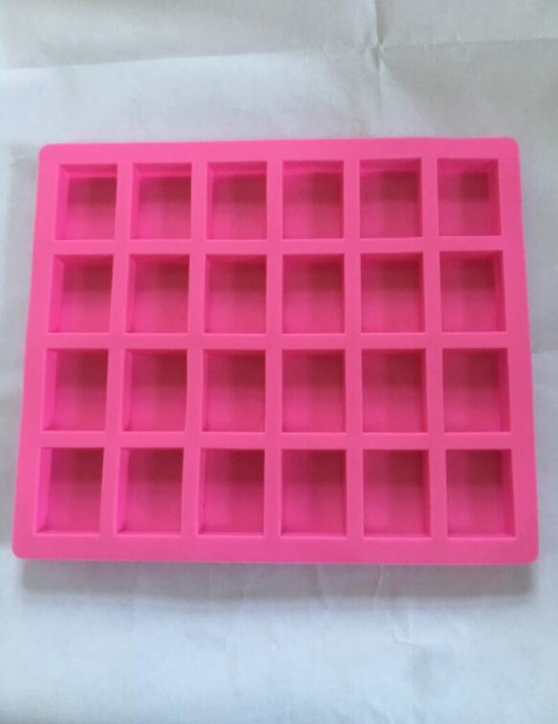 Siliconen Pudding Candy Mold 24 Holte Vierkante Siliconen Zeep Mal